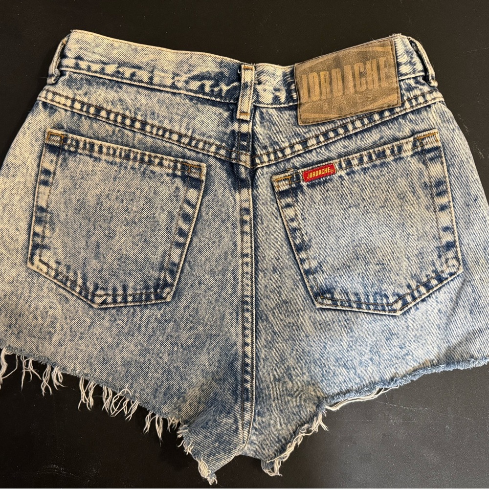 Jordache Acid Wash Cut off Denim Short Shorts Vintage size 9 2 26